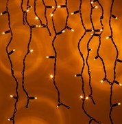 ЭРА Гирлянда ERAPS-BZ1 светодиодная новогодняя бахрома 2*0,7 м желтая 100 LED IP65 220 В Б0060545