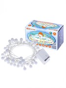 TDM Гирлянда светодиодная "Шарики" 50LED, 5м, 8 режимов, многоцвет., прозр. шнур, 250 В, SQ0361-0046