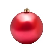 Елочная фигура "Шар" 20 см, цвет красный матовый 502-252
