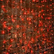 NEON-NIGHT Гирлянда "Светодиодный Дождь" 2х1,5м, постоянное свечение, прозрачный провод, 230 В, диоды КРАСНЫЕ, 192 LED 235-302-6