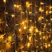 NEON-NIGHT Гирлянда "Светодиодный Дождь" 2х1,5м, постоянное свечение, прозрачный провод, 230 В, диоды ТЕПЛЫЙ БЕЛЫЙ, 192 LED 235-306-6