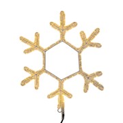 NEON-NIGHT Фигура "Снежинка" цвет ТЕПЛЫЙ БЕЛЫЙ, размер 45*38 см 501-212