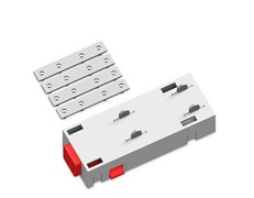 Ambrella Коннектор питания прямой с соединителем для шинопровода в натяжной потолок Magnetic 220V GL1107 WH белый 68*28.5*18 GL1107