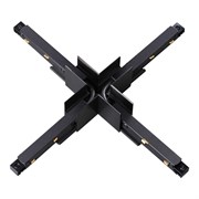 Novotech 135128 SHINO NT21 000 черный Соединитель с токопроводом для шинопровода Х-образный IP20 48V FLUM 135128