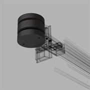 Elektrostandard Slim Magnetic Коннектор круглый шарнирный для накладного шинопровода (чёрный) 85010/00 a063966