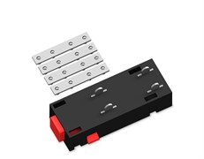 Ambrella Коннектор питания прямой с соединителем для шинопровода в натяжной потолок Magnetic 220V GL1108 BK черный 68*28.5*18 GL1108