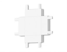 Ambrella Коннектор X-образный для накладного шинопровода Magnetic Ultra Slim GV1124 WH белый 46*46*6 GV1124
