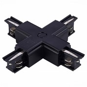 ST LUCE ST030.409.17 Х-образный токоподвод для трехфазного шинопровода Черный ST030.409.17