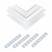 ST Luce ST007.559.00 Внешний угол-соединитель для встраиваемого магнитного шинопровода Белый ST007.559.00