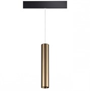 Novotech 358990 SHINO NT22 бронза светлая/черный трековый светильник для низковольного шинопровода, провод 0,8м IP20 LED 4000K 20W 48V FLUM 358990