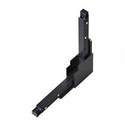 Novotech 135124 SHINO NT21 000 черный Соединитель с токопроводом для шинопровода Г-образный IP20 48V FLUM 135124