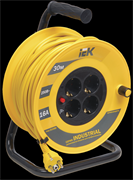 IEK Катушка УК30 с т/з 4 места 2Р+PЕ/30м 3х1,5 мм2 Industrial WKP15-16-04-30