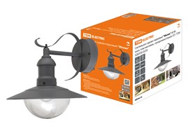 TDM Светильник садово-парковый "Милан" 60 Вт, вниз, пластик/алюм., прозрачное/серый, Е27 SQ0330-0235
