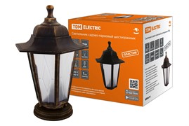 TDM Светильник садово-парковый НТУ 06-60-001 шестигранник, напольный, пластик, расс.пластик, бронза SQ0330-0777