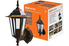 TDM Светильник 6100-11 садово-парковый шестигранник, 100Вт, вверх, бронза SQ0330-0016