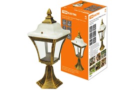 TDM Светильник садово-парковый "Глазурь" 60 Вт, стойка, прозрачное/бронза, Е27 SQ0330-0328