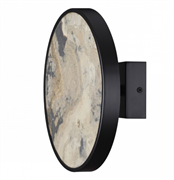 Odeon Light 5064/15WL L-VISION ODL24 черн./серо-беж./металл/натур.камень/акрил Настенн.светильн. с переключ.цветов.темпер. LED 15W 3000К/4000K/6000K B 5064/15WL