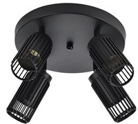 Светильник 4209 потолочный 4хGU10 черный IEK LT-UPB0-4209-GU10-4-K02