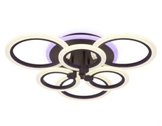 Ambrella Потолочный светодиодный светильник с пультом FA528/3+3 CF кофе 112W 580*540*120 (ПДУ РАДИО 2.4) FA528