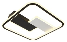 Светильник потолочный светодиодный ЭРА Модерн Henri CLL-1-104-RC BK с ДУ 104W 3000-6500К черный Б0069747