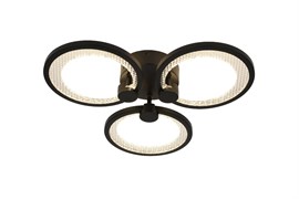 Светильник потолочный светодиодный ЭРА Модерн Odry CLL-1-46-RC BK с ДУ 46W 3000-6500К черный Б0069750