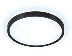 Ambrella Потолочный светодиодный светильник FZ3050 BK черный IP44 24W+10W 6400+6400К D290*40 (Без ПДУ) FZ3050