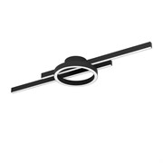 Eglo 900953 Потолочный светильник AMANDOLO, 23,5W(LED), 2850lm, L775, B200, H75, алюминий, сталь, черный/пластик, белый 900953