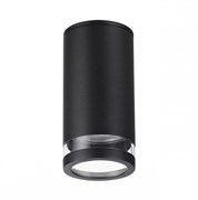Odeon Light 6605/1C HIGHTECH ODL23 563 черный/металл/пвх стойкий к УФ излучению Потолочный св-к IP65 LED GU10 7W MOTTO 6605/1C