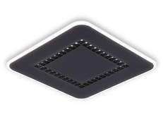 Ambrella Светильник светодиодный потолочный с пультом FL51419 BK черный 3000K/4200K/6400K 68W 488*488*40 (ПДУ ИК) FL51419