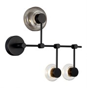 ST LUCE  SL6005.401.03 Светильник настенно-потолочный Черный/Дымчатый, Прозрачный LED 3*3W SL6005.401.03