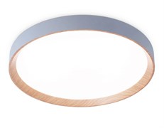 Ambrella Потолочный светодиодный светильник с пультом FZ1322 GR/LWD серый/светлое дерево IP20 60W 3000-6400K D490*80 (ПДУ ИК) FZ1322