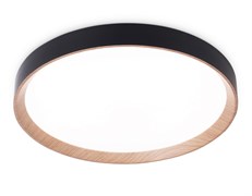 Ambrella Потолочный светодиодный светильник с пультом FZ1326 BK/LWD черный/светлое дерево IP20 60W 3000-6400K D490*80 (ПДУ ИК) FZ1326