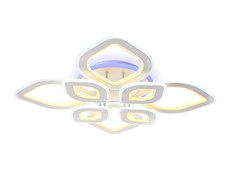 Ambrella Потолочный светодиодный светильник с пультом FA8844/4+4 WH белый 3000K/4200K/6400K 190W 770*770*120 (ПДУ РАДИО 2.4G) FA8844