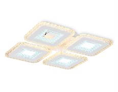 Ambrella Светильник потолочный светодиодный с пультом FA4004/4 WH белый 100W 3000K+6400K/4200K/6400K+3000K 395*395*85 (ПДУ ИК) FA4004