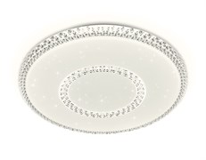 Ambrella Потолочный светодиодный светильник с пультом FF99 WH белый 72W D500*70 (ПДУ ИК) FF99