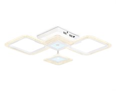 Ambrella Светильник потолочный светодиодный с пультом FA4281/4 WH белый 56W 3000K+6400K/4200K/6400K+3000K 525*525*75 (ПДУ ИК) FA4281