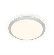 Ambrella Потолочный светодиодный светильник с пультом FF49 WH белый 48W 3000K/4200K/6400K D400*75 (ПДУ ИК) FF49