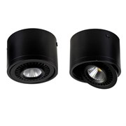 Favourite Reflector Черный Светильник потолочный 85-265V, 4000-4200K, 960 Lm, Ra>80, 1*LED*12W, IP21 1779-1C