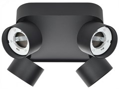 Светильник 4044 накладной потолочный под лампу 4хGX53 черный IEK LT-UPB0-4044-GX53-1-K02 pe803532