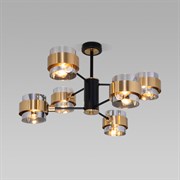 Eurosvet 70127/6 Люстра потолочная черный/дымчатый a060652