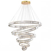 Odeon Light 5015/260L L-VISION ODL23 427 золотой/прозрачный металл/хрусталь Люстра LED 260W 4000K 30600Лм VEKIA 5015/260L