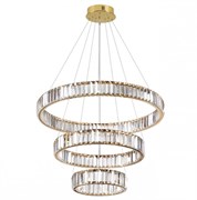 Odeon Light 5015/88L L-VISION ODL23 427 золотой/прозрачный металл/хрусталь Люстра LED 88W 4000K 10200Лм VEKIA 5015/88L