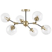 Lightstar 785063 (SX1374-6) Люстра BETA 6x40W E27 ЗОЛОТО/ЧЕРНЫЙ (в комплекте) 785063