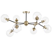 Lightstar 785083 (SX1374-8B) Люстра BETA 8x40W E27 ЗОЛОТО/ЧЕРНЫЙ (в комплекте) 785083