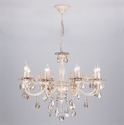 Eurosvet Люстра с тонированным хрусталем 3281/8 белый с золотом / тонированный хрусталь 00000063383