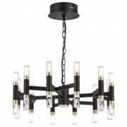 Lightstar 734247 Люстра IRIS 76W LED 3148LM 120G ЧЕРНЫЙ/ЗОЛОТО 3000K, шт 734247