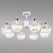 Eurosvet Потолочная люстра с хрусталем 70075/8 белый 00000084042