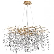 Odeon Light 4969/10 HALL ODL24 521 античн.бронза/алюмин./хрусталь Люстра G9 10*40W DELICA 4969/10