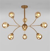 Eurosvet Потолочная люстра со стеклянными плафонами 30179 матовое золото a057440