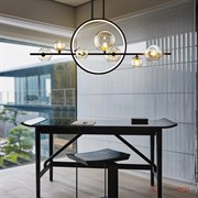 ImperiumLoft Подвесная люстра IONA L HALO 7 black 167515-26